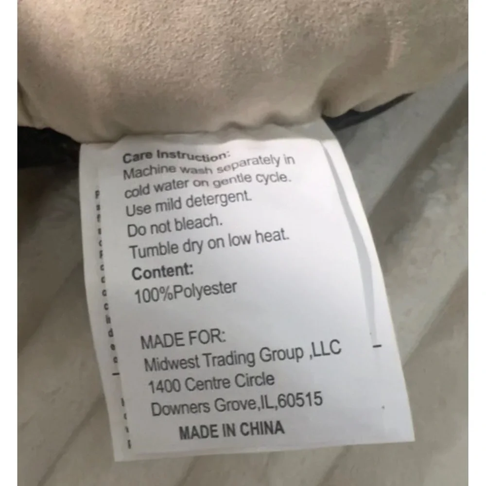 Canine Trends Bagel Pet Bed Tan Faux‎ Fur Bolster Round Small Dog Cat 18in NEW